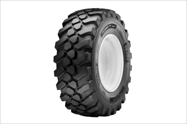 Apollo Tyres showcased the first radial tyres for backhoe loaders