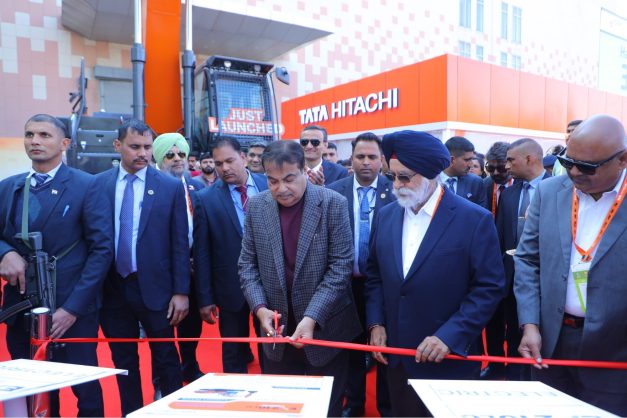 Nitin Gadkari launches Tata Hitachi’s electric EX 210LC excavator