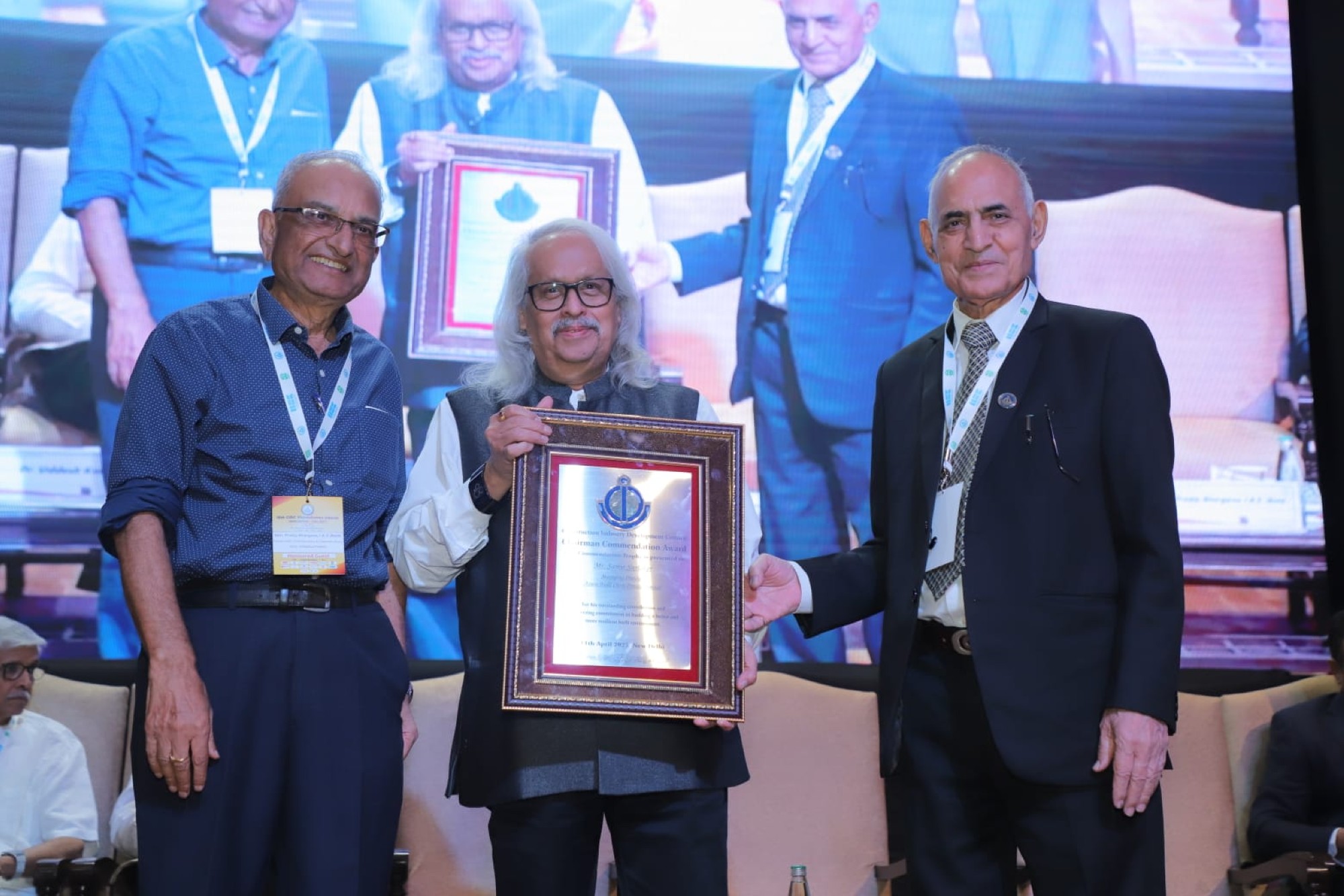 Er. Samir Surlaker honoured with CIDC Chairman’s commendation award